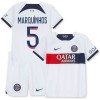 Virallinen Fanipaita + Shortsit Paris Saint-Germain Marquinhos 5 Vieraspelipaita 2023-24 - Lasten